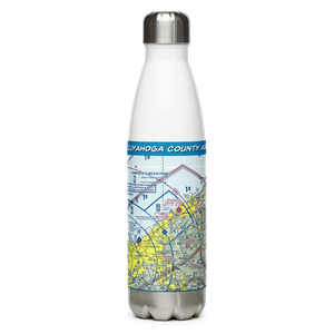 Cuyahoga County Airport (CGF) VFR Sectional Water Bottle