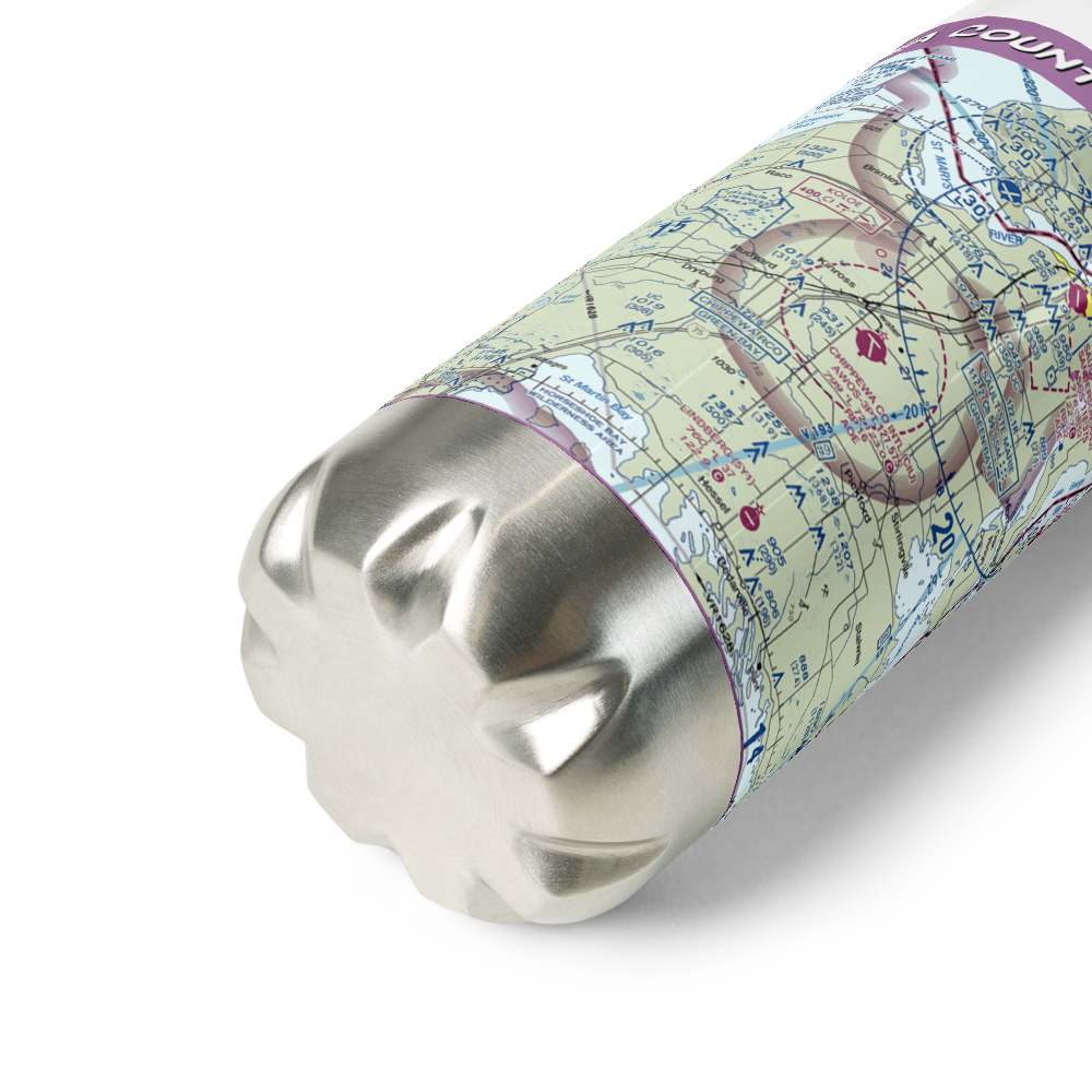 Chippewa County International Airport (CIU) VFR Sectional Water Bottle 