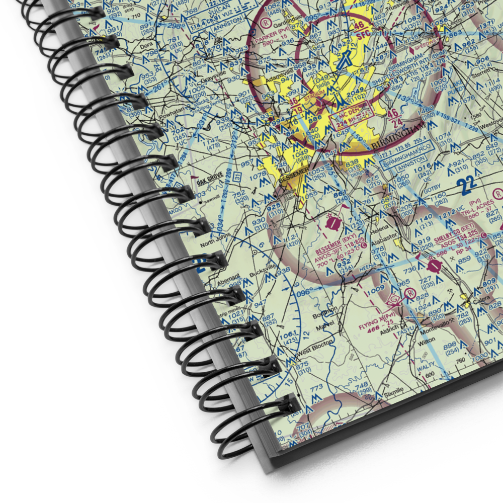 Turkey Creek Airport (AL16) VFR Sectional Notebook 