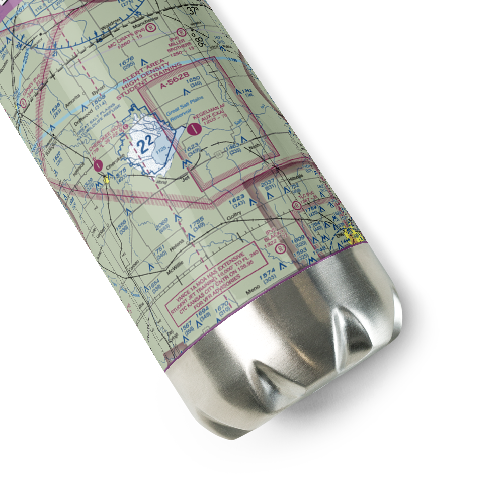 Kegelman AF Aux Field (CKA) VFR Sectional Water Bottle 