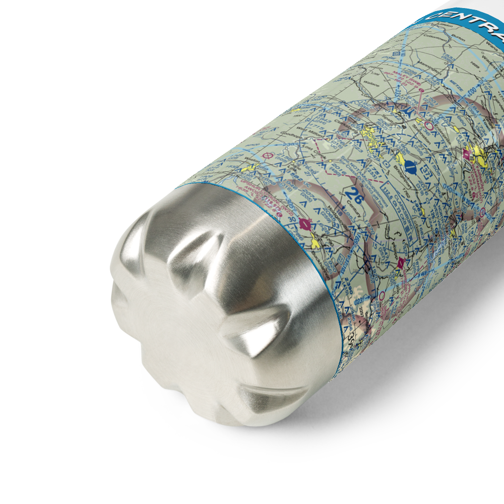 North Central West Virginia Airport (CKB) VFR Sectional Water Bottle 