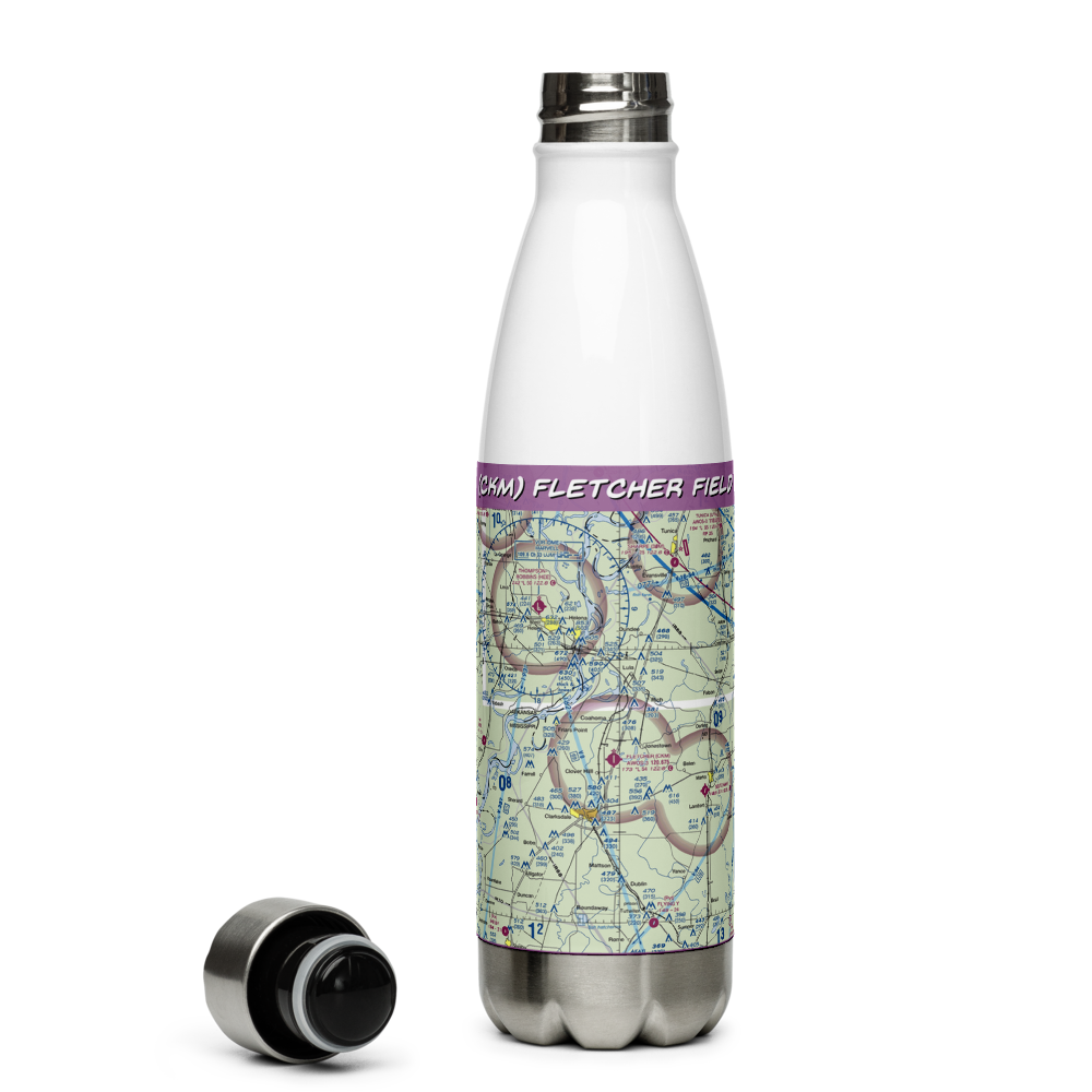 Fletcher Field (CKM) VFR Sectional Water Bottle 