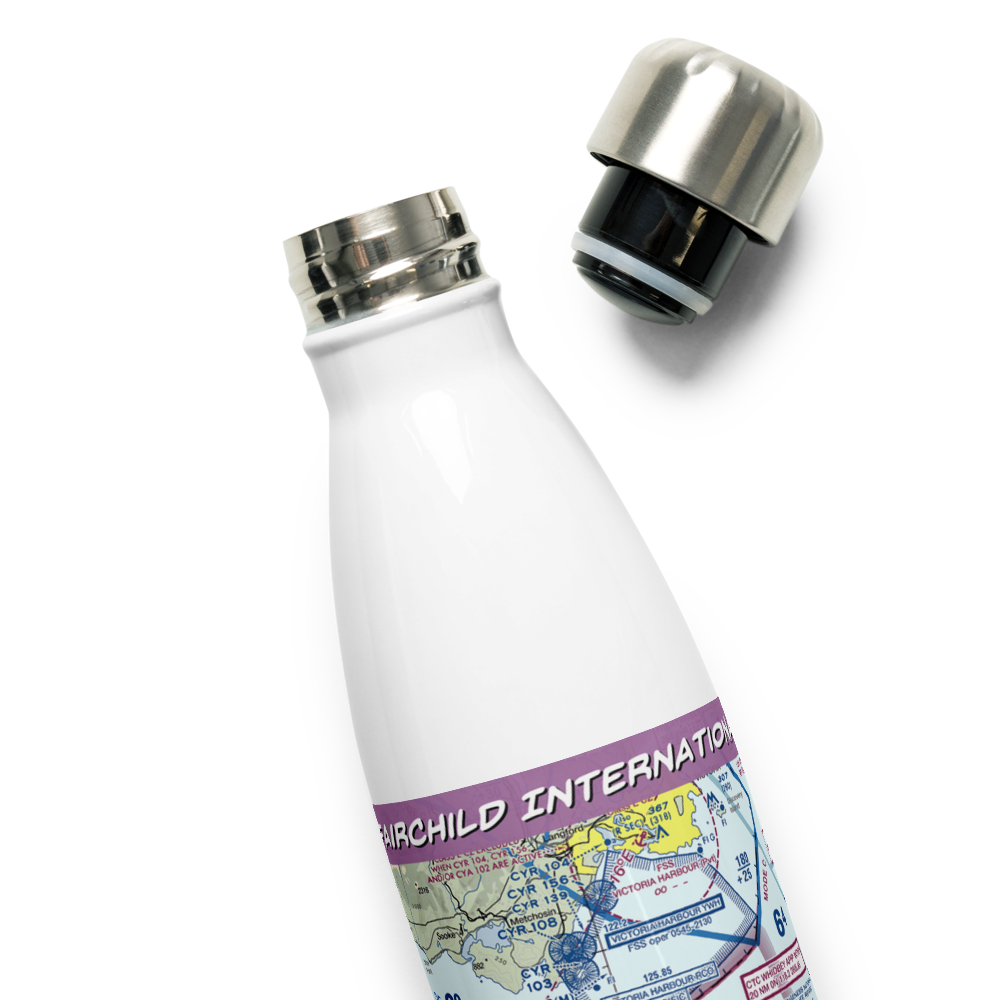 William R Fairchild International Airport (CLM) VFR Sectional Water Bottle 