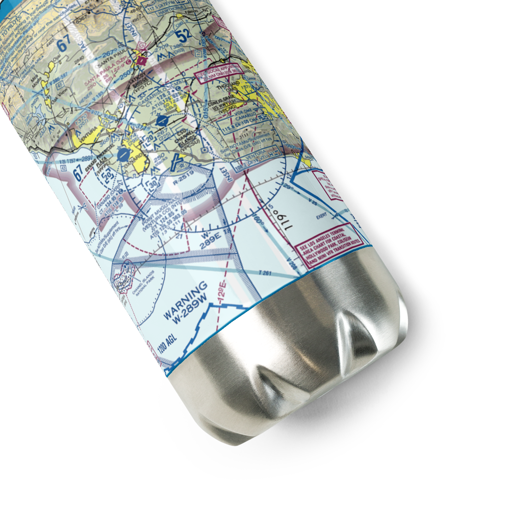 Camarillo Airport (CMA) VFR Sectional Water Bottle 