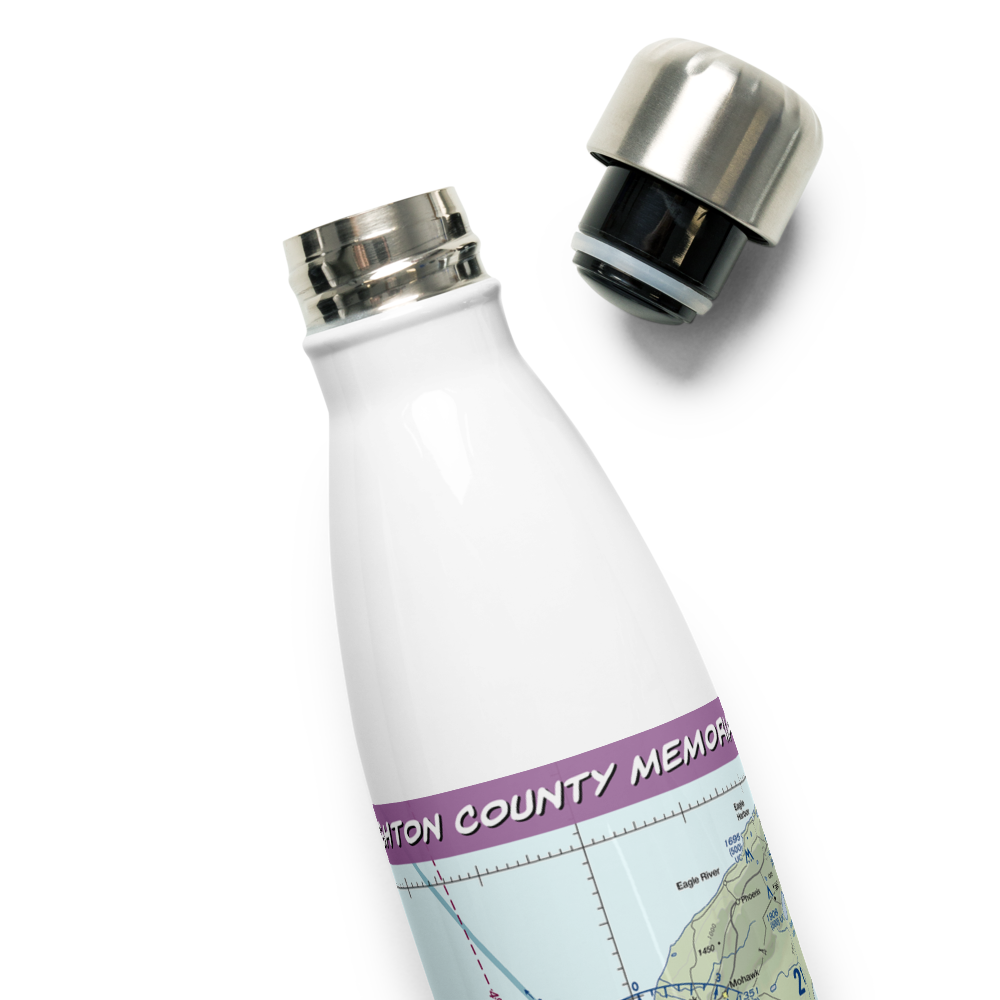 Houghton County Memorial Airport (CMX) VFR Sectional Water Bottle 