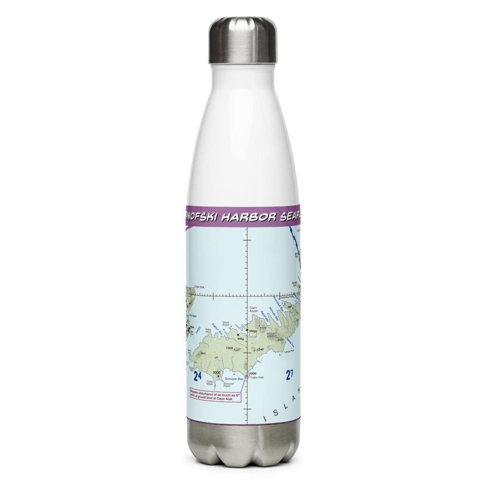 Chernofski Harbor Seaplane Base (KCN) VFR Sectional Water Bottle 