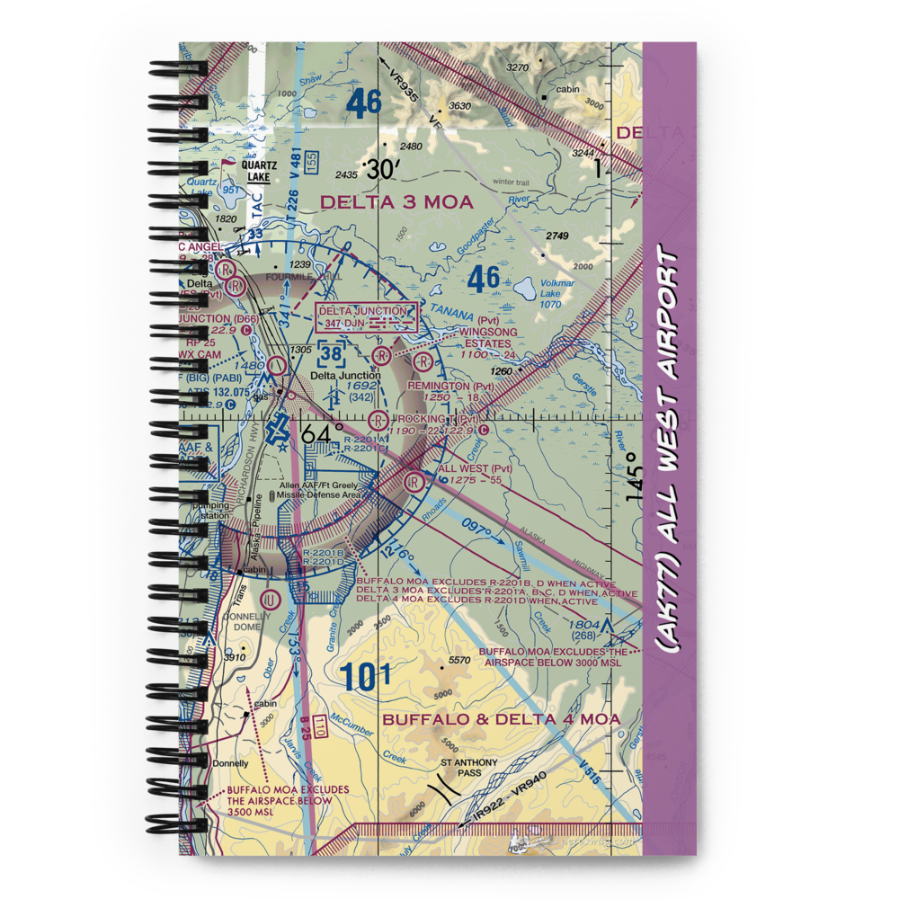 All West Airport (AK77) VFR Sectional Notebook 