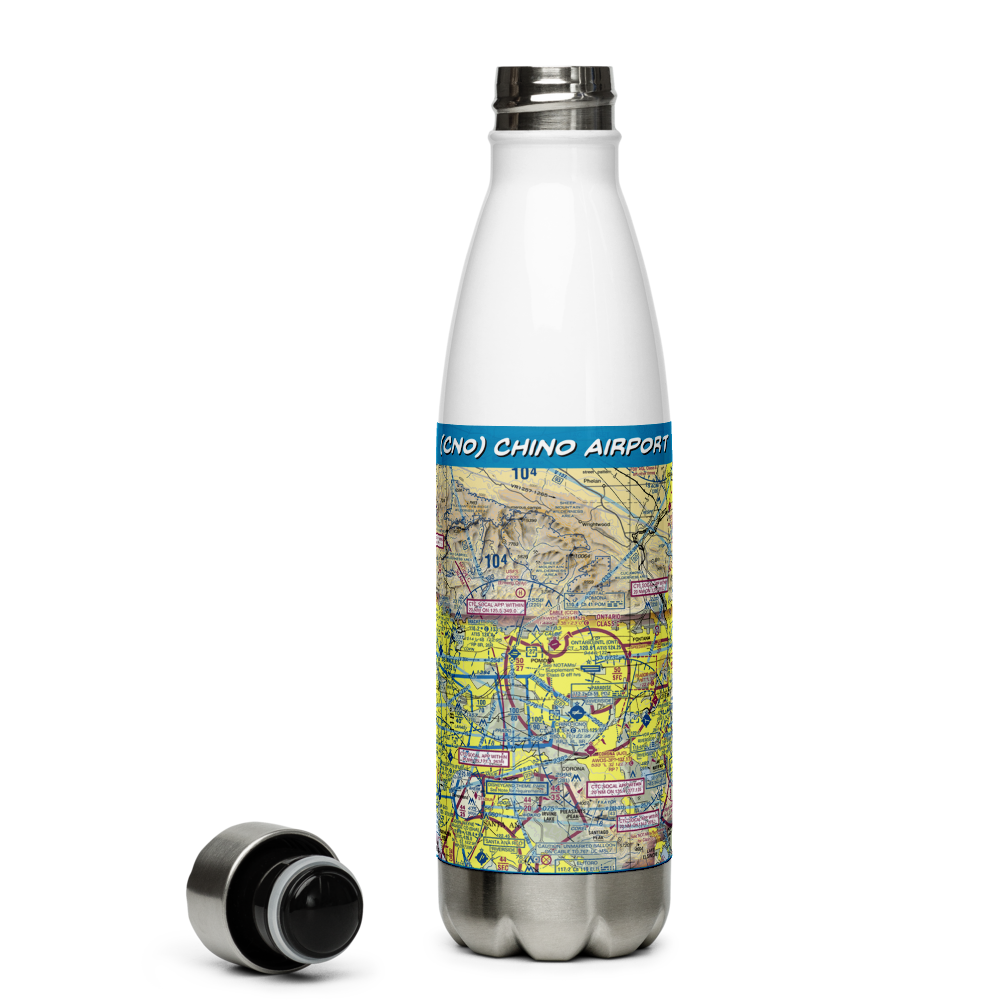Chino Airport (CNO) VFR Sectional Water Bottle 