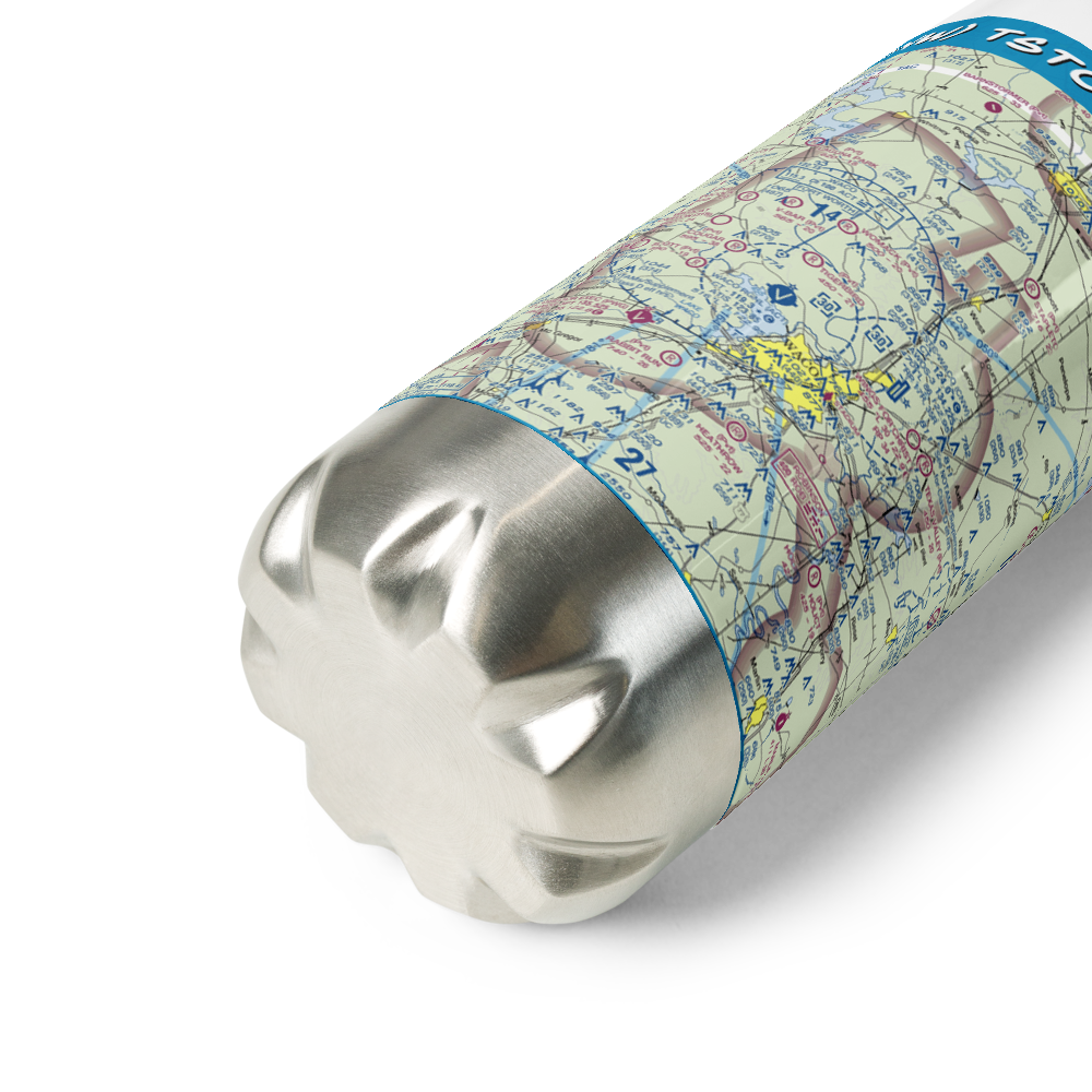 TSTC Waco Airport (CNW) VFR Sectional Water Bottle 