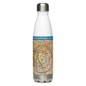City of Colorado Springs Municipal Airport (COS) VFR Sectional Water Bottle