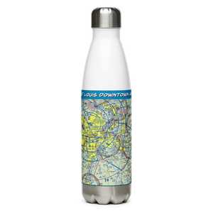 St Louis Downtown Airport (CPS) VFR Sectional Water Bottle