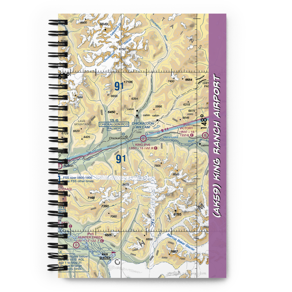 King Ranch Airport (AK59) VFR Sectional Notebook 