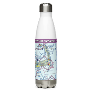 Chatham Municipal Airport (CQX) VFR Sectional Water Bottle