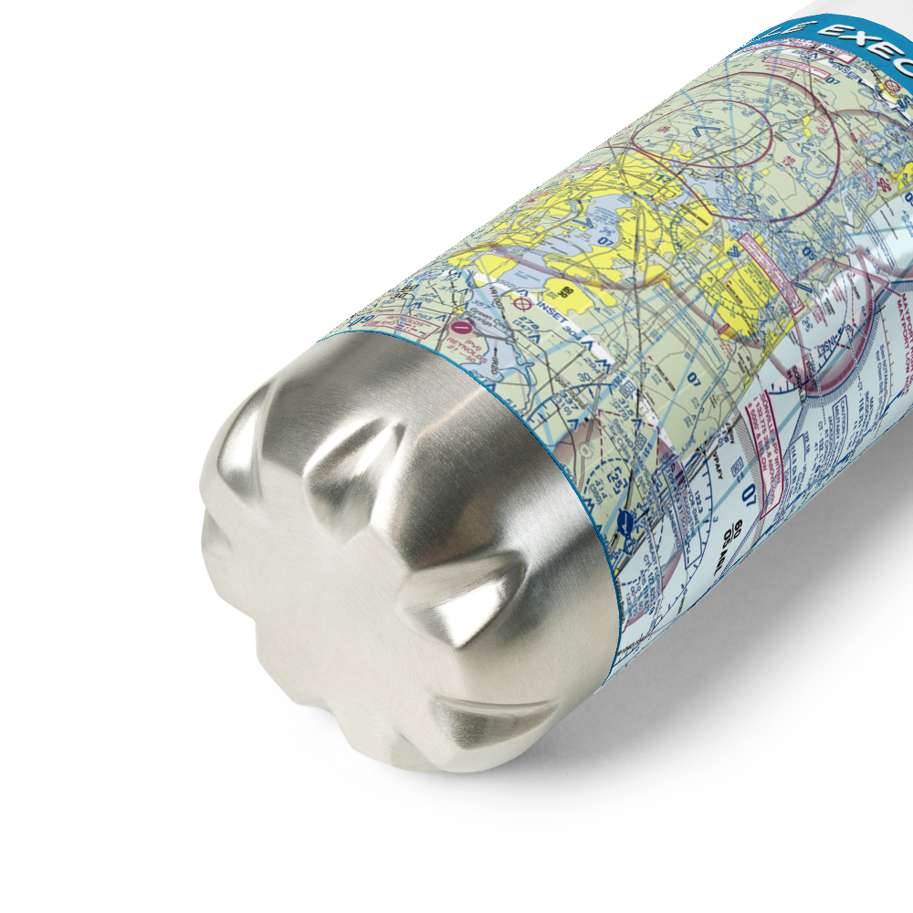 Jacksonville Executive at Craig Airport (CRG) VFR Sectional Water Bottle 