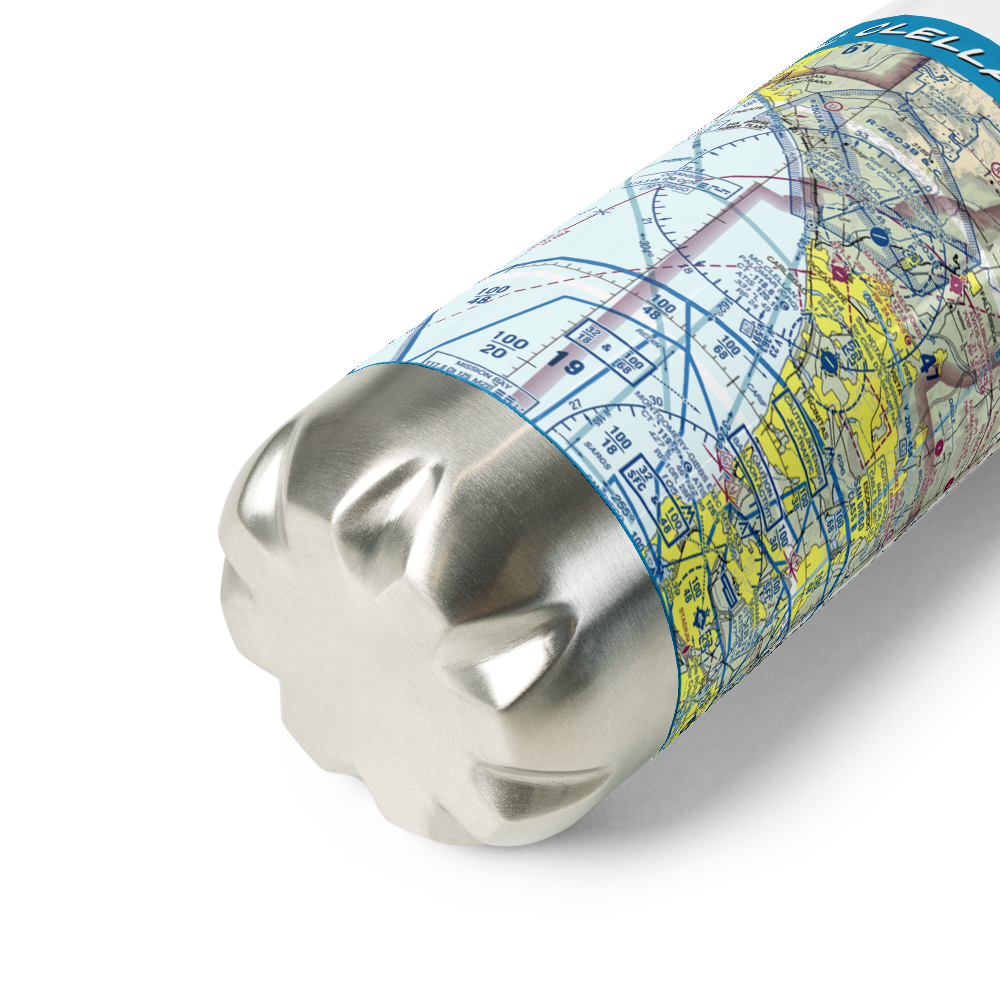 Mc Clellan-Palomar Airport (CRQ) VFR Sectional Water Bottle 