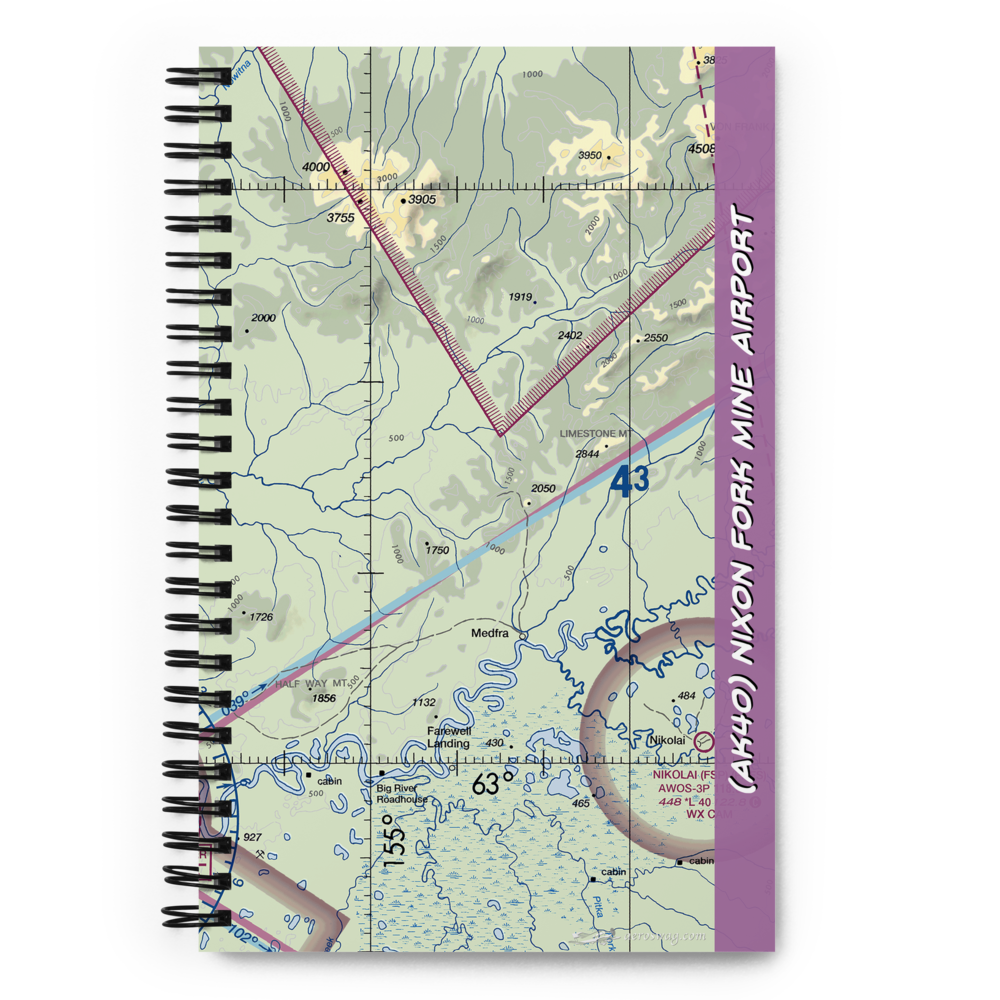 Nixon Fork Mine Airport (AK40) VFR Sectional Notebook 