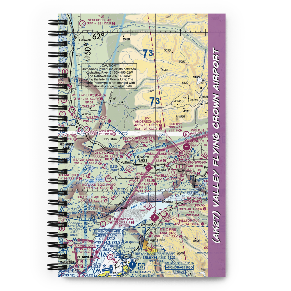 Valley Flying Crown Airport (AK27) VFR Sectional Notebook 