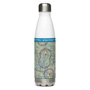 Central Wisconsin Airport (CWA) VFR Sectional Water Bottle
