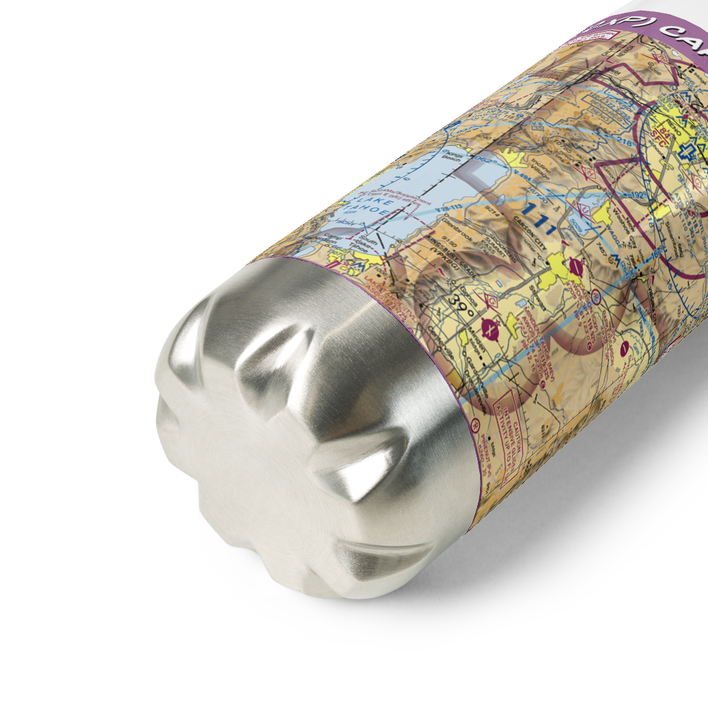 Carson Airport (CXP) VFR Sectional Water Bottle 
