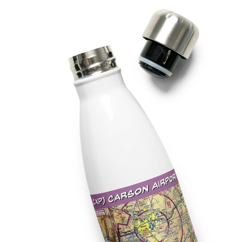 Carson Airport (CXP) VFR Sectional Water Bottle 