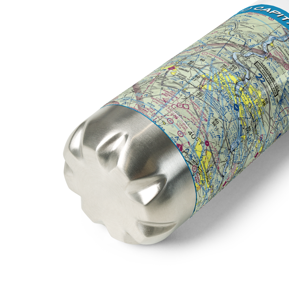 Capital City Airport (CXY) VFR Sectional Water Bottle 