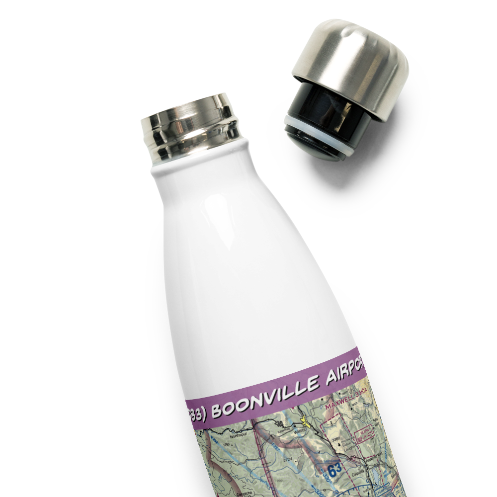 Boonville Airport (D83) VFR Sectional Water Bottle 