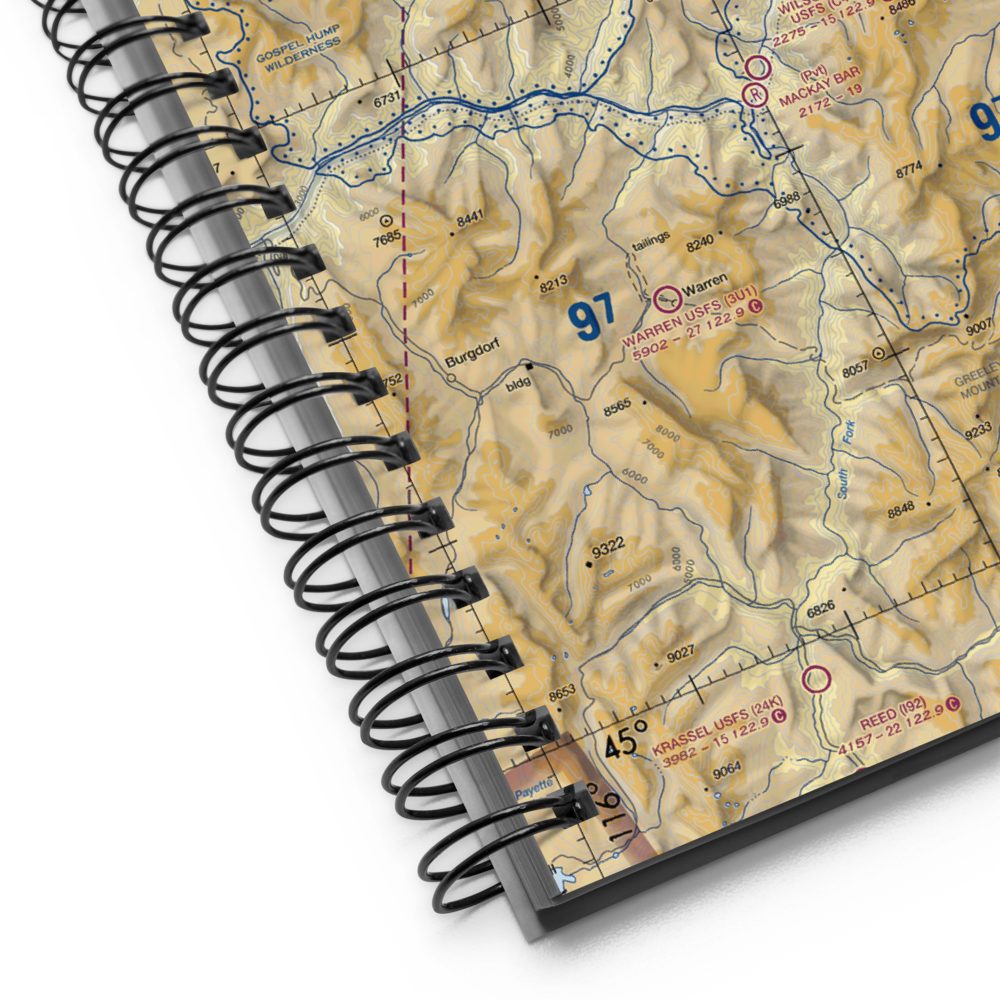 Dixie US Forest Service Airport (A05) VFR Sectional Notebook 