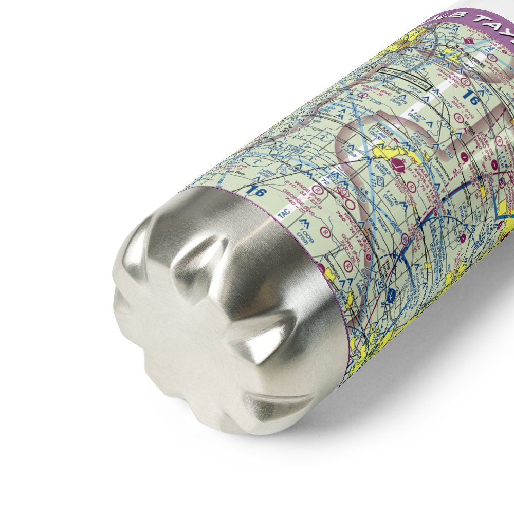 De Kalb Taylor Municipal Airport (DKB) VFR Sectional Water Bottle 