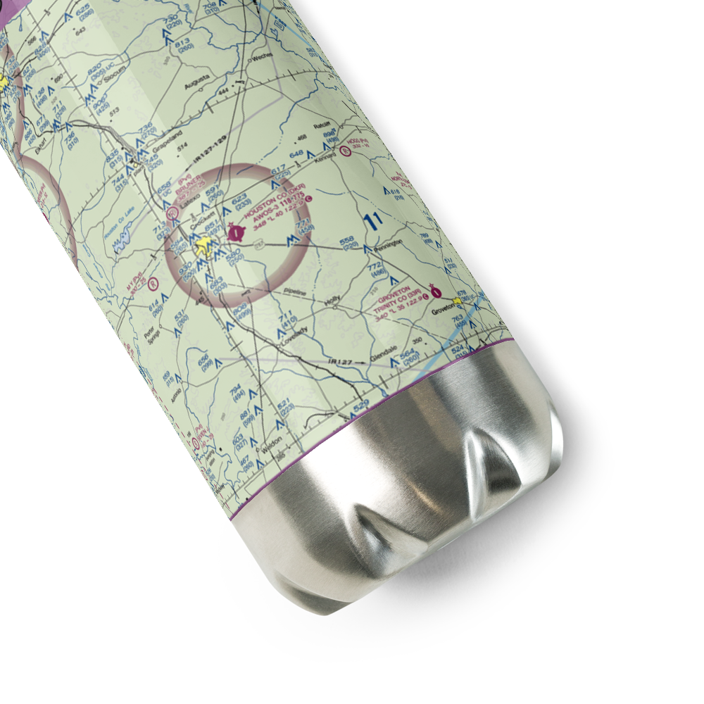 Houston County Airport (DKR) VFR Sectional Water Bottle 