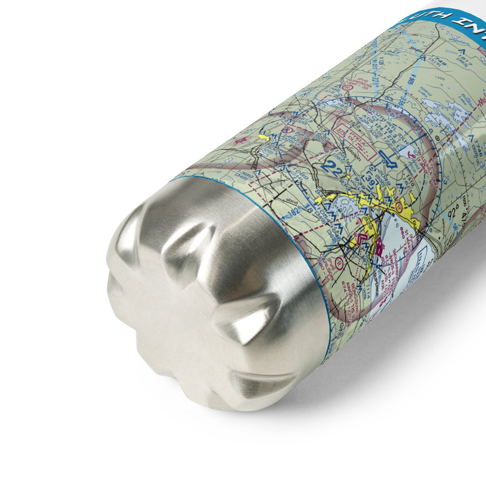 Duluth International Airport (DLH) VFR Sectional Water Bottle 