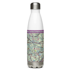Baraboo Wisconsin Dells Airport (DLL) VFR Sectional Water Bottle