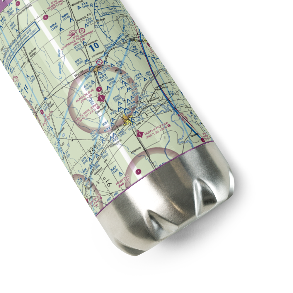 Delta Regional Airport (DRP) VFR Sectional Water Bottle 
