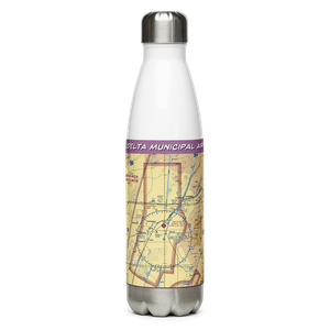 Delta Municipal Airport (DTA) VFR Sectional Water Bottle