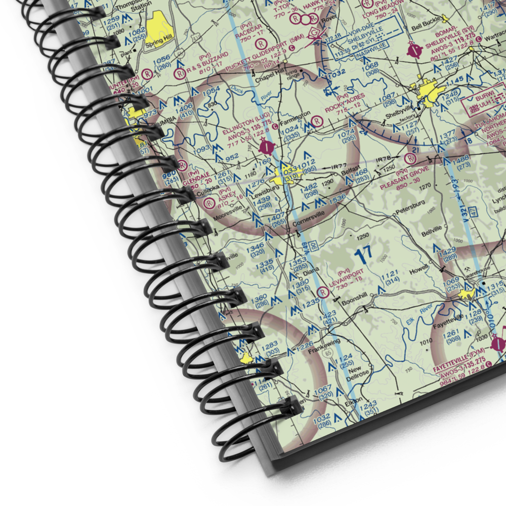 Versailles Aerodrome (9TN1) VFR Sectional Notebook 