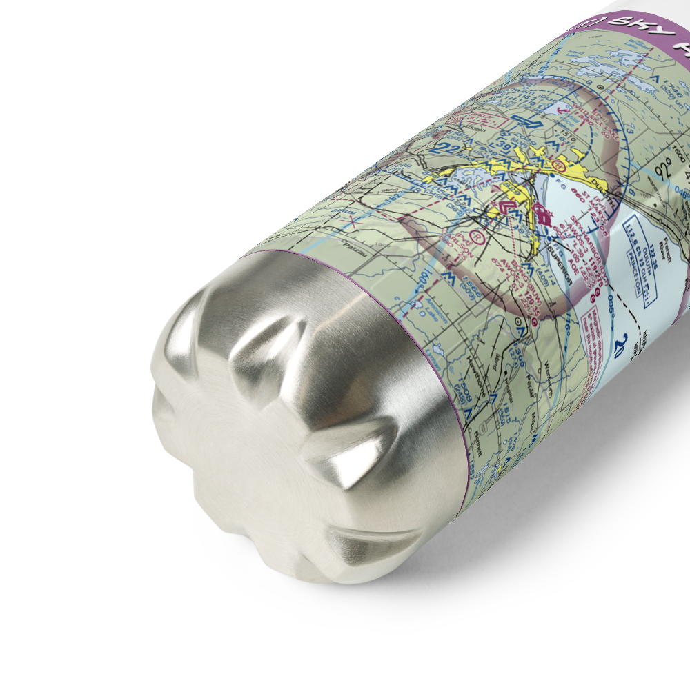 Sky Harbor Airport (DYT) VFR Sectional Water Bottle 