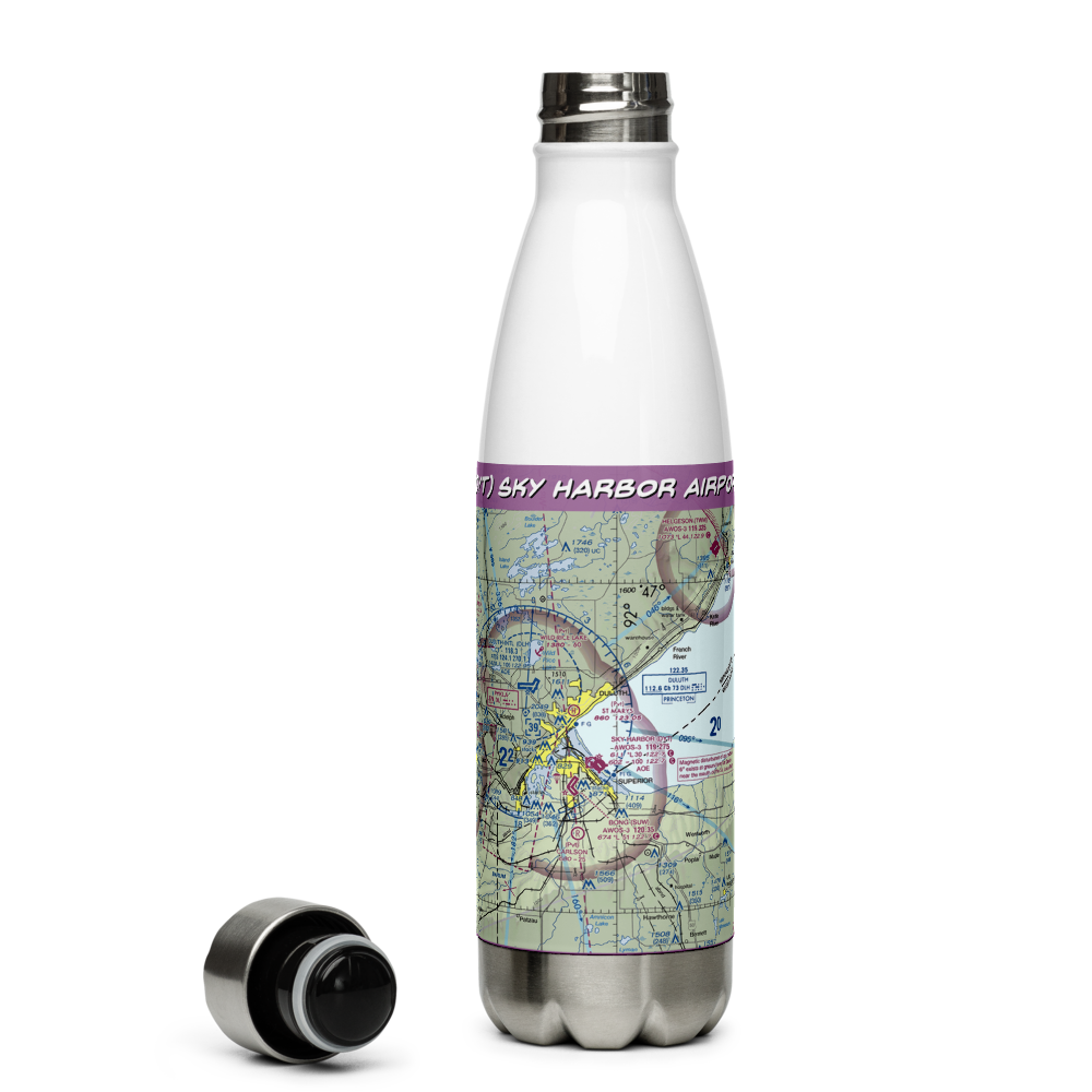Sky Harbor Airport (DYT) VFR Sectional Water Bottle 