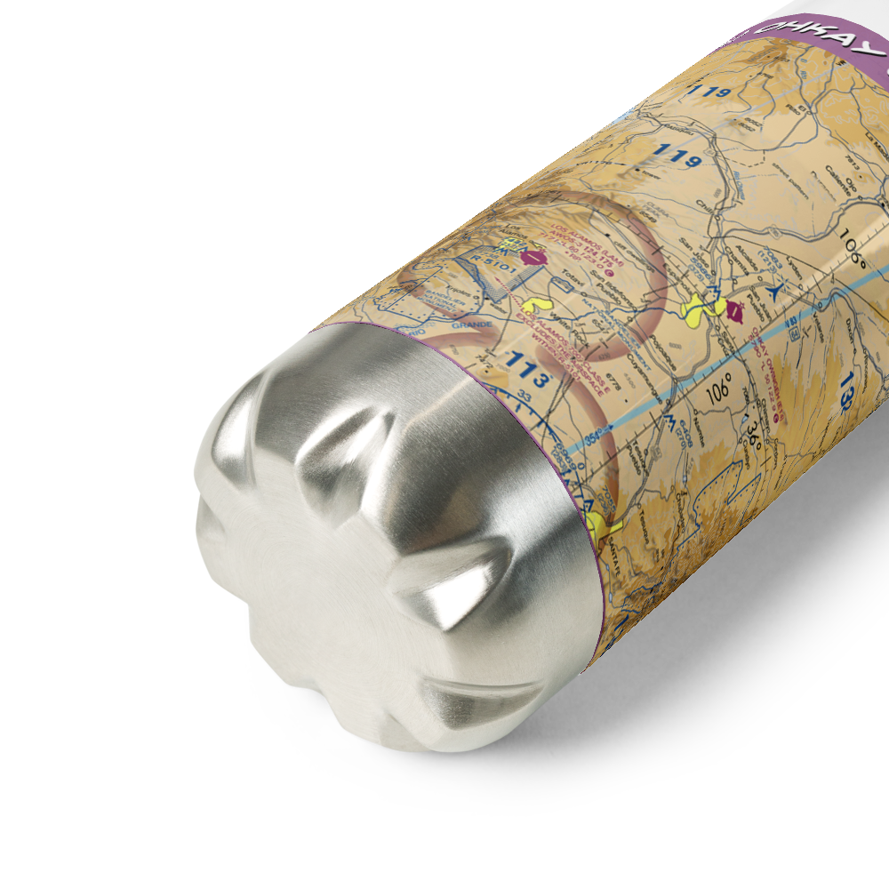 Ohkay Owingeh Airport (E14) VFR Sectional Water Bottle 