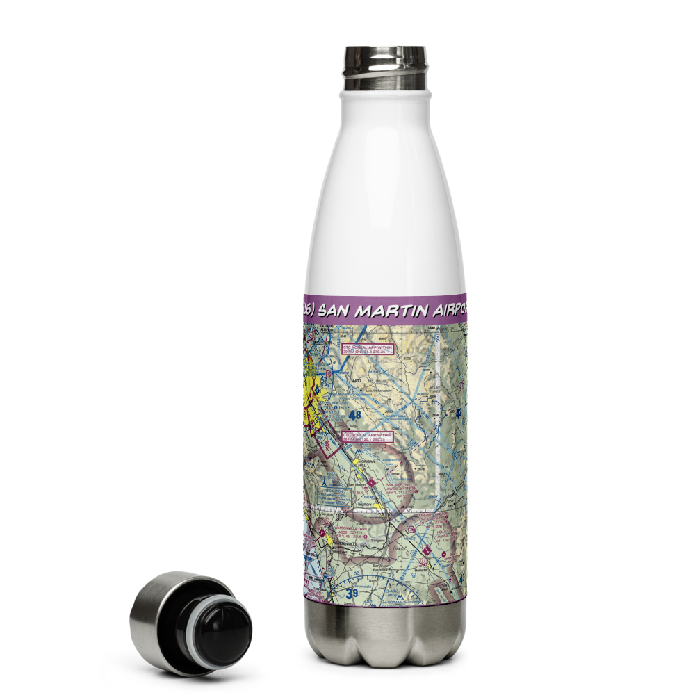 San Martin Airport (E16) VFR Sectional Water Bottle 