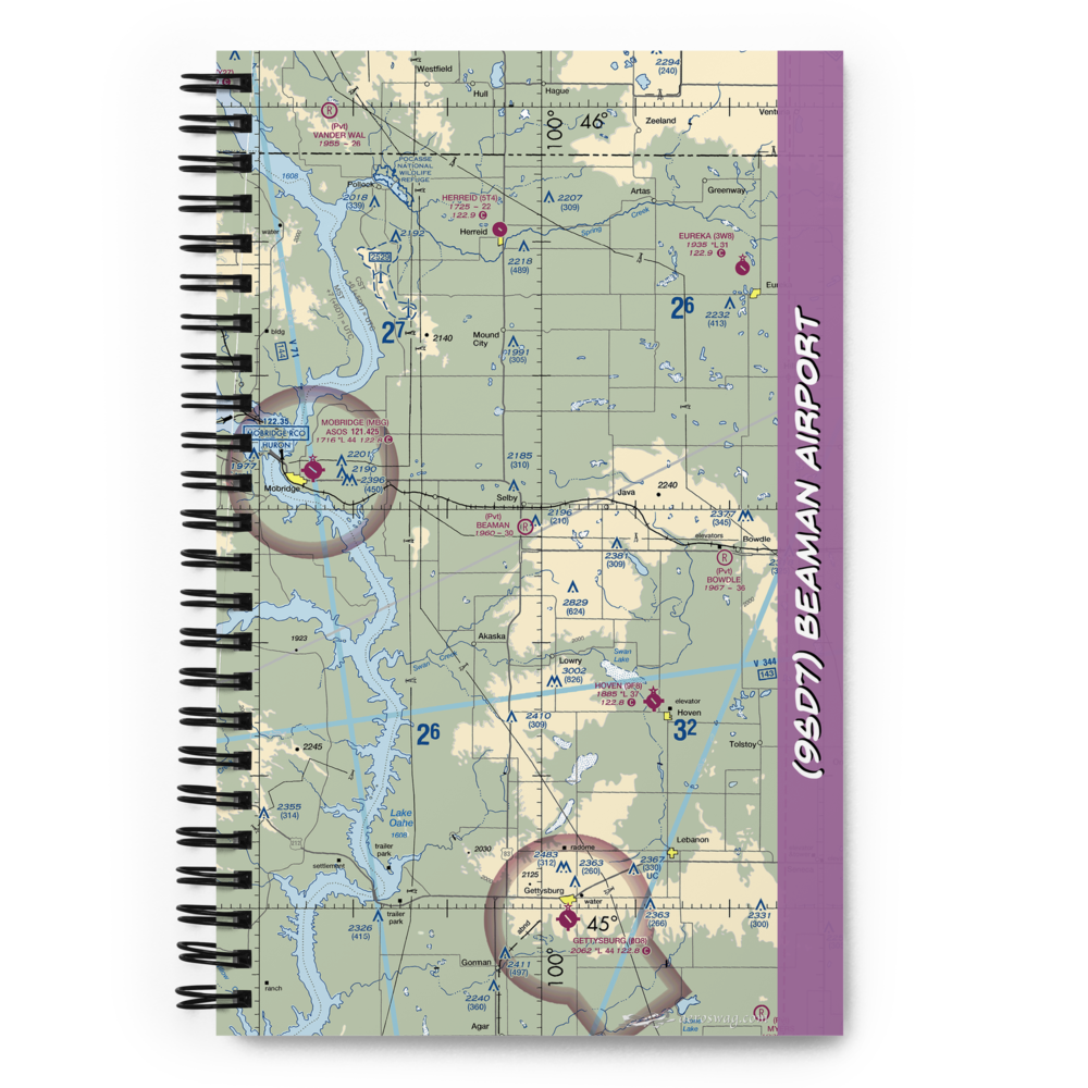 Beaman Airport (9SD7) VFR Sectional Notebook 