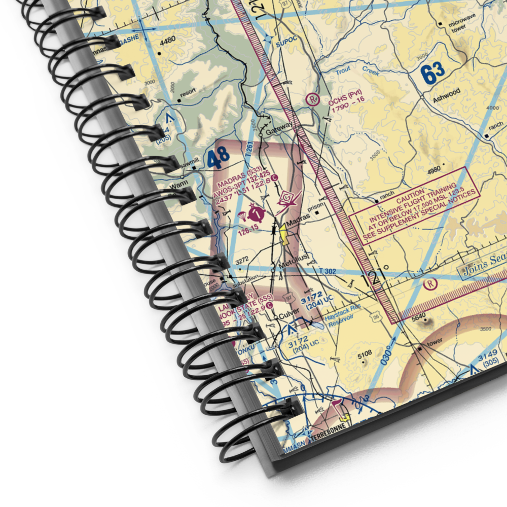 Shaniko Ranch Airport (9OR1) VFR Sectional Notebook 