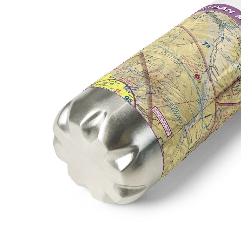San Manuel Airport (E77) VFR Sectional Water Bottle 
