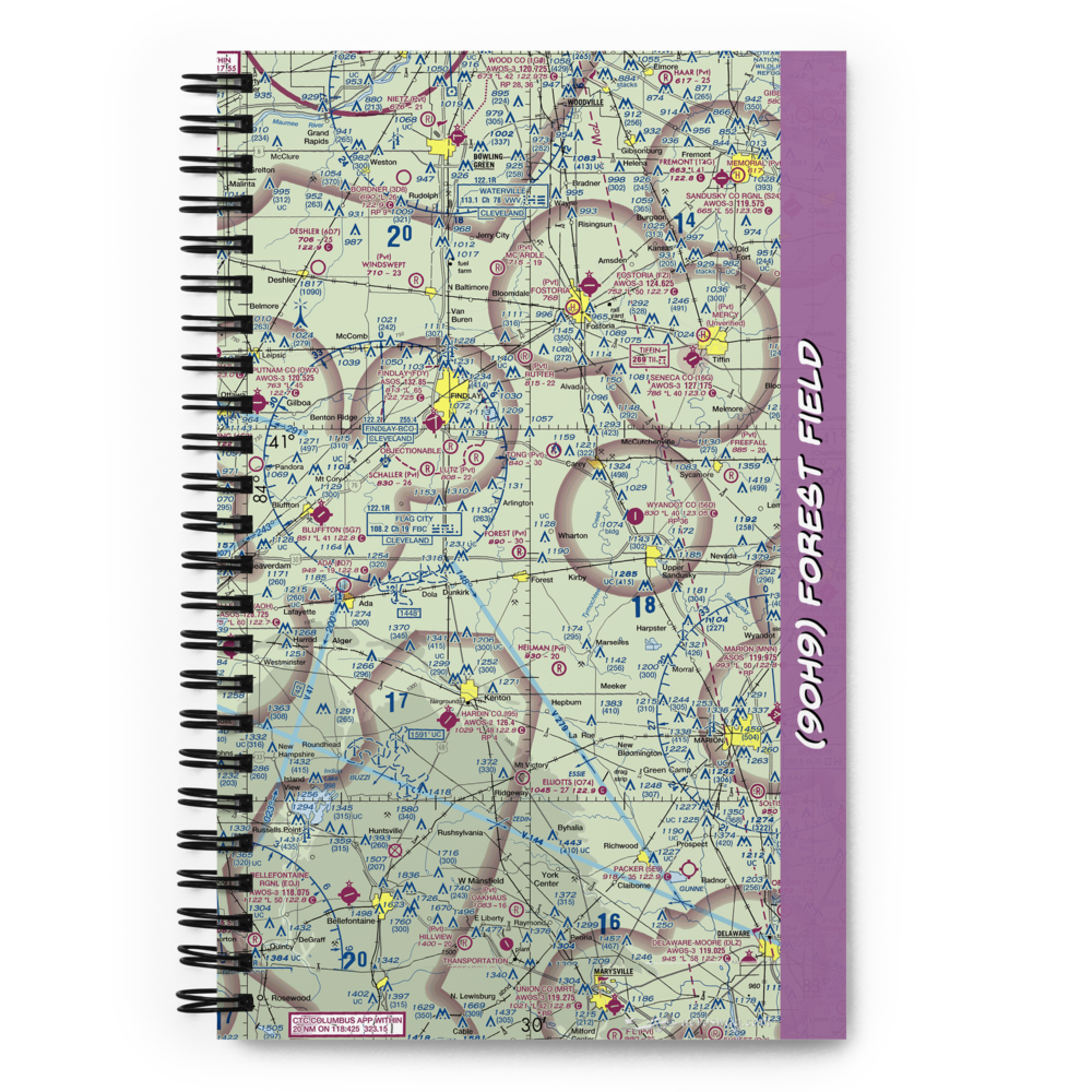 Forest Field (9OH9) VFR Sectional Notebook 