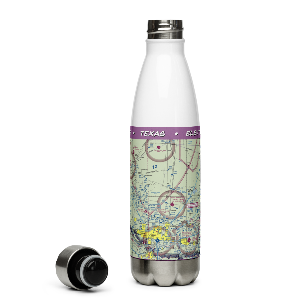 South Texas International At Edinburg Airport (EBG) VFR Sectional Water Bottle 