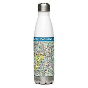 Austin Executive Airport (EDC) VFR Sectional Water Bottle