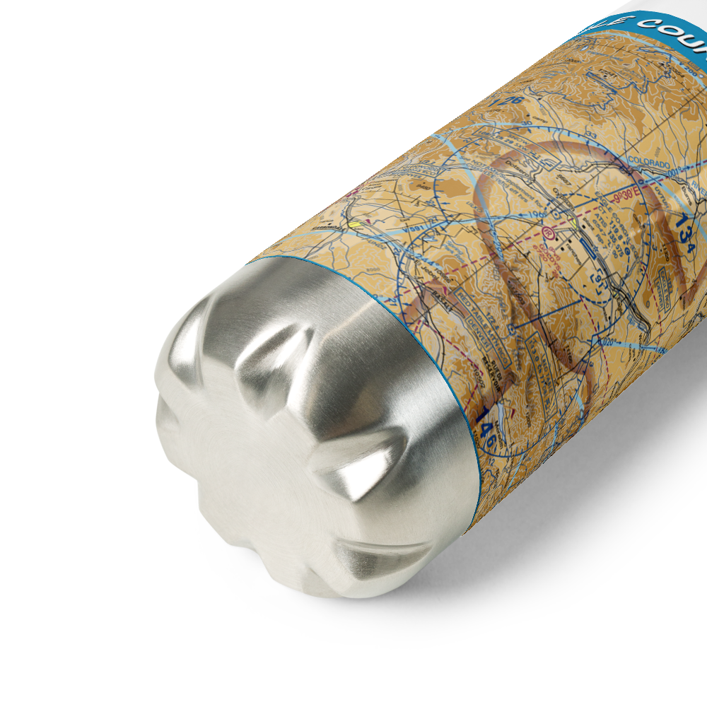 Eagle County Regional Airport (EGE) VFR Sectional Water Bottle 