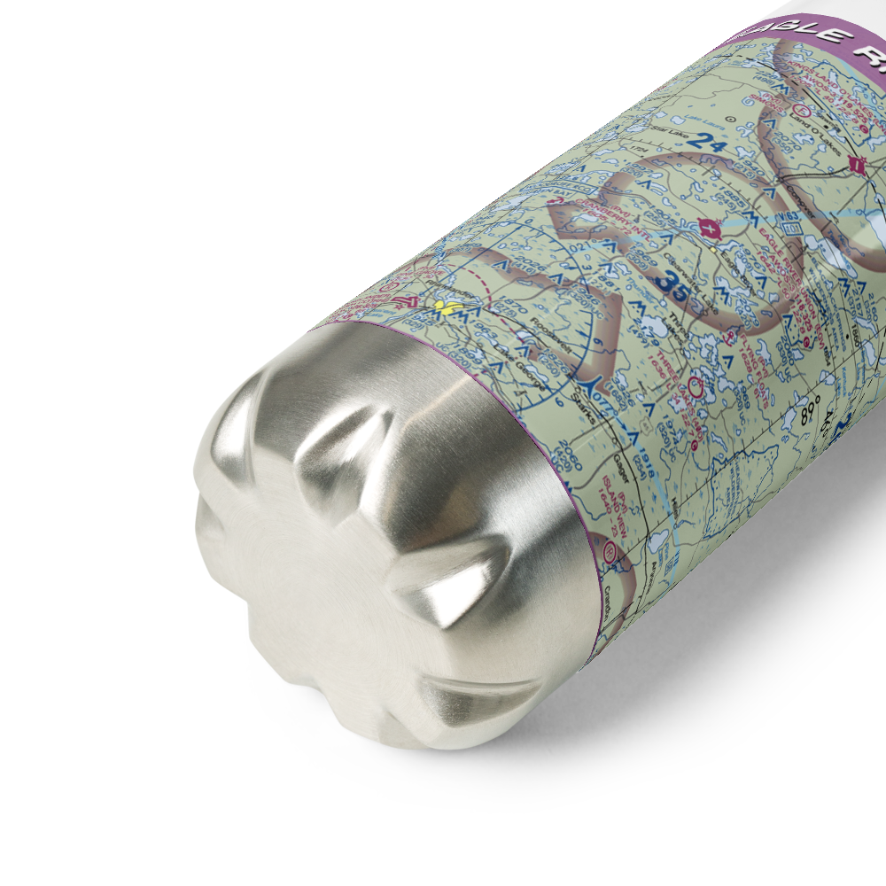 Eagle River Union Airport (EGV) VFR Sectional Water Bottle 