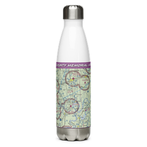 County Memorial Airport (EIW) VFR Sectional Water Bottle