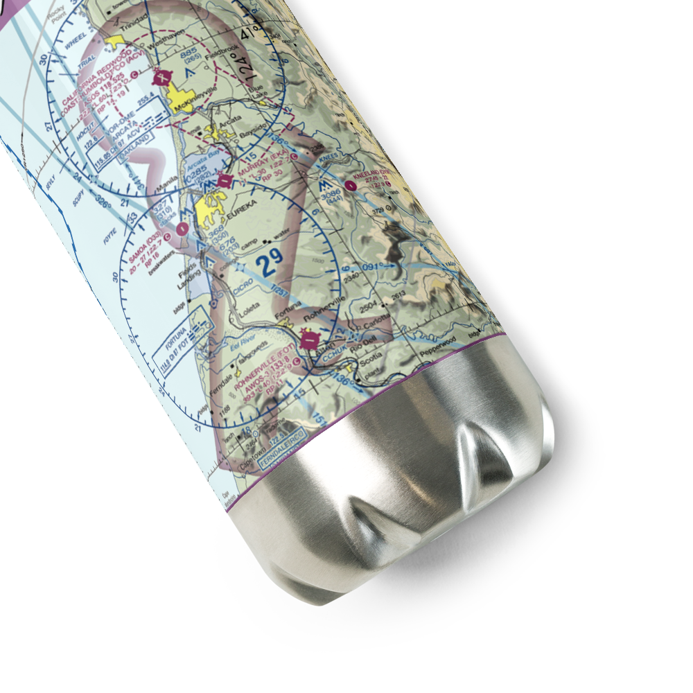 Murray Field (EKA) VFR Sectional Water Bottle 