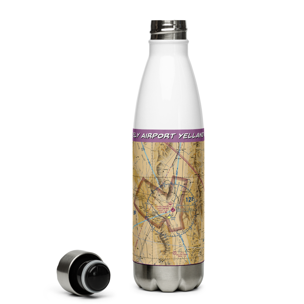 Ely Airport Yelland Field (ELY) VFR Sectional Water Bottle 