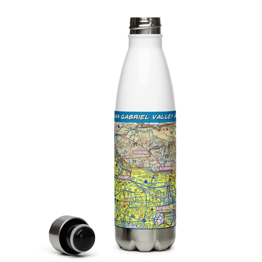 San Gabriel Valley Airport (EMT) VFR Sectional Water Bottle 